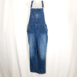 Women's Mid-Rise Denim Overalls  Universal Thread Medium Wash SIZE 16